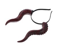 TOPPERFUN Devil Horn Headband for Halloween Red Cosplay Party Accessories Detachable Monster Horns Headband Demon Headpiece Ox Ears