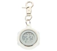 TOPPERFUN Digital Nursing Watch Nurse Pocket Watch Simple Appearance Silicone Plastic Precise Timing Super Lightweight Nurses Work in The Hospital Key Buckle Design 3.93X1.57X0.39In