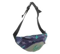 TOPPERFUN Dinosaur Waist Bag for Lightweight Crossbody Pouch Versatile Chest Shoulder Use Cute Canvas Fanny Pack for Outdoor Adventures and Everyday Fun