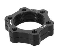 TOPPERFUN Disc Brake Adapter Bracket, Cycle Brake Disc Caliper Mount Adapter Set, 6-slot Aluminium Alloy, Black, 22mm/44mm Hole Distance, 34mm Hole Diameter, for Mountain Bikes