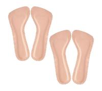 TOPPERFUN Disposable Self-Adhesive Breathable High Heel Insoles for Women, Anti-Slip Three-Quarter Cushion Pads, Soft Sweat-Absorbing Inserts for Sandals Size 37-38, 2 Pairs