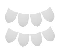 TOPPERFUN DIY Kids Small Paper Shield Toy for Party Games and Halloween Costume, 8pcs Blank Cardboard Craft Shields for Creative Fun and Medieval Role Play