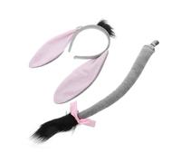 TOPPERFUN Donkey Ears Headband Boys and Girls Hair Accessory Boy Girl Donkey Costume Set Tail for Halloween Party Cosplay Animal Ear Headband
