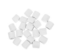 TOPPERFUN Door Stop Replacement Tips for Spring Door Stopper Caps Soft Plastic White 20pcs Noise Reduction and Wall Protection, for Home and Office Use