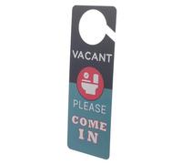 TOPPERFUN Double-sided PVC Do Not Disturb Sign for Restroom Door Hanger with Clear In Use and Please Come In Messages and Clean Bathroom Door Sign with Hanging for Home and Office Use