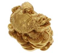 TOPPERFUN Dragon Turtle Feng Shui Statue, 3.54x2.36x2.16in Wealth Protection Statue, Feng Shui Tabletop, Housewarming Present Paperweight Present Home Decor
