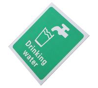 TOPPERFUN Drinking Water Tap Sign Aluminum Alloy 100mm x 100mm with Easy Identification Suitable for Various Settings