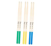 TOPPERFUN Drum Stick Set 6 Pcs Hand Drum Percussion Sticks Made of 5a Maple Non-slip and Comfortable Random Color