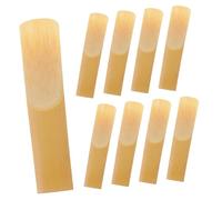 TOPPERFUN Eb Alto Saxophone Reeds Reed Replacement Accessory Handmade 10pcs Strength 1.5 Beige No Burrs for Professional Saxophone Players