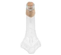 TOPPERFUN Eiffel Tower Glass Flower Vase Rustic Jute Rope Decorative Vase for Dried Flowers for Home and Office Decor