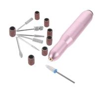 TOPPERFUN Electric Nail Drill Polisher Portable Manicure Kit Corn Head for Nail Art Care Cordless Rotary Tool for Home Salon Use