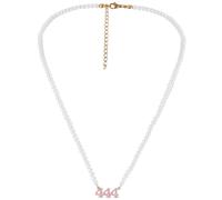 TOPPERFUN Elegant Angel Pearl Necklace with Pearls Delicate Clavicle Chain Pendant for Women and Fashion Beach Necklace for Daily Wear and Special Occasions