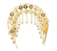 TOPPERFUN Elegant Dancer Headpiece with Sequin Tassels Lightweight Hair Ornament for Women Comfortable Festival Dance Accessories with Rhythmic Bells and Durable Craftsmanship
