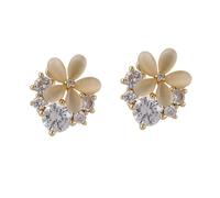 TOPPERFUN Elegant Flower Earrings for Women Reusable Spring Cat's Eye Design Moms Sisters Bridesmaids Mother's Day Birthday Anniversary