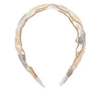 TOPPERFUN Embroidered Floral Tulle Headband for Women Lightweight Boho Hair Accessory Elegant Face Washing Hairband for Daily Wear and Weddings