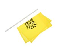 TOPPERFUN Expandable Closed for Cleaning Sign Hanging Safety Notice Sign Yellow Plastic Cloth Resists Fading Effortless Installation Removal for Workplace Factories