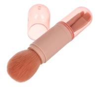 TOPPERFUN Eyeshadow Brushes for Women Travel Makeup Brushes Portable 4-In-1 Compact Cover for-The-Go Touchups and Travel Use