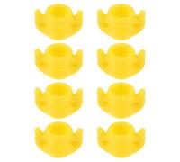 TOPPERFUN Fishing Arrow Slides 8pcs Yellow Plastic Set Precise Shooting Versatile Use for Outdoor Fishing and Rivers