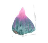 TOPPERFUN Flame Shape Troll Festival Wig Durable K Silk Material Purple Pink Cosplay Headdress for Halloween Carnival Party Dress Up