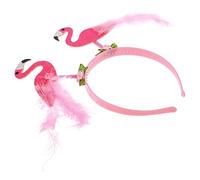 TOPPERFUN Flamingo Headband Lightweight Durable Hawaiian Headdress for Women Men Cute Tropical Party Accessory for Carnivals Costume Supplies