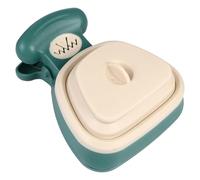 TOPPERFUN Foldable Dog Poop Scoop in Mustard Green, Portable Pet Waste Picker with Handle, Compact Outdoor Dog Litter Tool for Travel and Walks