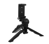 TOPPERFUN Foldable Phone Tripod Stand with Shockproof Handheld Stabilizer and Adjustable Desktop Holder for Video Recording and Live Streaming
