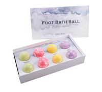 TOPPERFUN Ginger Herbal Foot Soak Balls Set with Essential Oil Moisturizing Foot Bath Pills for Home Spa Care Random Color Packaging Cleaning and Relaxation Random Color