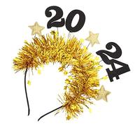 TOPPERFUN Glitter Holiday Headband Sequin Star Headpiece Year Party Accessory for Women Year Eve Celebration