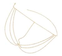 TOPPERFUN Gold Rhinestone Multi Layer Headband for Women Lightweight Bridal Hair Accessory Elegant Wedding Jewelry Suitable for Parties and Photoshoots