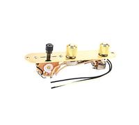TOPPERFUN Guitar Control Plate Loaded Prewired Electric Guitar Tl Parts Replacement Metal Tools for Switch Wired Controller