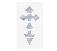 TOPPERFUN Guitar Fingerboard Sticker Fretboard Inlay Decals Cross Style Stickers No Adhesive Left