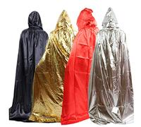TOPPERFUN Halloween Cloak Hooded Cape for Role Play Costume Fits for Witches and Royalty Dress Up Versatile Use for Themed Events and Stage Performances