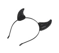 TOPPERFUN Halloween Devil Headband Cow Horns for Costume Rhinestone Accents Party Accessory