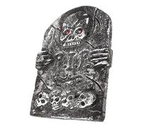 TOPPERFUN Halloween Foam Tombstone Decoration Creepy Prop for Haunted House Outdoor Halloween Party Decor Lightweight Grave Marker for Garden and Lawn Scary Ambiance