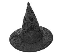 TOPPERFUN Halloween Party Witch Hat with Broken Cosplay Prop for Masquerade Festivals Special Occasions Decorative Accessory for Witches Costume