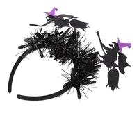 TOPPERFUN Halloween Witch Headband Spooky Hair Hoop for Women Durable Party Accessory for Costume Photography Props for Halloween Theme Parties and School Events