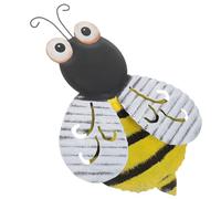 TOPPERFUN Hand-painted Metal Bees Wall Art Decor Sturdy Iron Garden Pendant with Vivid Colors Nature-inspired Hanging Ornament for Home and Outdoor Wall Decoration