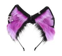 TOPPERFUN Handcrafted Plush Fox Ears Headband for Adults Realistic Animal Ear Accessory for Costume Parties Cosplay Expos and Themed Events