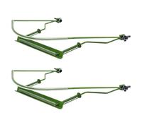 TOPPERFUN harmonica stand adjustable 2pcs Metal Hands-free Neck Holder for 10-hole Mouth Organ, Harp Rack for Musicians Performance and Practice