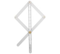 TOPPERFUN Heavy Duty Protractor Angle Finder Tool for Woodworking Miter Gauge Ruler Multi-Function Measuring for Carpentry Tiles Bricks and Projects Random Color