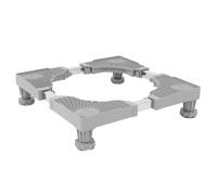 TOPPERFUN Heavy Duty Washing Machine Pedestal Brake Wheels, Adjustable Stainless Steel Laundry Stand Base, Universal Anti-vibration Appliance Platform for Washer and Refrigerator