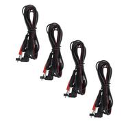 TOPPERFUN High Performance Lead Wires with PVC and Copper Material 4pcs for Machine Replacement Compatible with Massage Strips and Pads for Therapy Devices