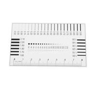 TOPPERFUN High Precision Sec Measurement Chart for Flaw Detection Film and Line Measuring Tool Ruler for Chest Card Estimation and Defect Analysis Factory Workshop