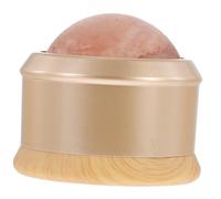 TOPPERFUN Himalayan Salt Ball Massage Roller Handheld Neck and Shoulder Massage Tool for Muscle Relaxation and Meridian Therapy Full Body Salt Rolling Massager Gold