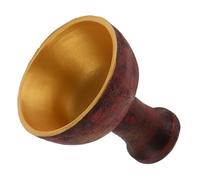 TOPPERFUN Holy Grail Chalice Resin Ornament Religious Sacrifice Tool Decorative Wine Goblet Prop with Retro Color for Worship and Ritual Display
