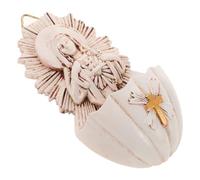 TOPPERFUN Holy Water Basin Decoration Decorative Decorations Sacred Heart Holy Water Font Living Room Decor Wall Home Decor Catholic Resin