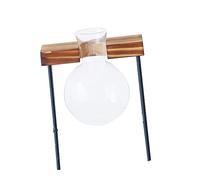 TOPPERFUN Hydroponic Container Glass Planter Bulb Vase Round Plant Pots Pad Succulent Plant Pots Garden