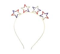 TOPPERFUN Independence Day Hairband Stylish Pentagram Shaped Party Accessory for Fourth of July Celebrations Lightweight Rhinestone Design for Costume and Photo Props