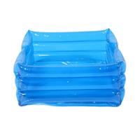 TOPPERFUN Inflatable Foot Bath Basin Portable Collapsible Pool Foot Soaking Tub with Handles Blue for Outdoor Spa Pedicure and Travel Use