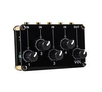 TOPPERFUN Input Mini Audio Mixer Portable Pocket Stereo Audio Mixer Professional